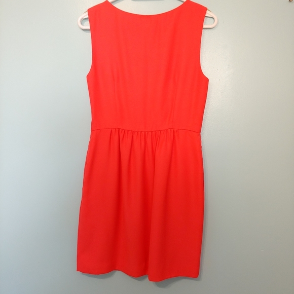 J.Crew Coral Pink Camille Dress, Sz 6 - Picture 6 of 13